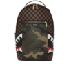 RUCKSACK „SHARKS IN PARIS“ MIT GOLDENER REISSVERSCHLUSSTASCHE AUF DER AUSSENSEITE (DLXV)