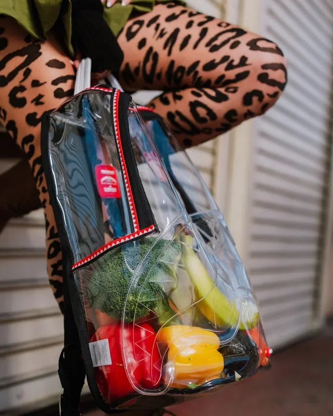 100 % TRANSPARENTER RUCKSACK „Shark“