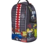 90er-Jahre-NICK-Rucksack mit vertikalem Haifischmotiv (DLXR)