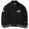 A.I.9 AFRICAN INTELLIGENCE GUILDED LEOPARD – SANDFLOWER COLLAB VARSITY-JACKE