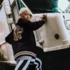 A.I.9 AFRICAN INTELLIGENCE GUILDED LEOPARD – SANDFLOWER COLLAB VARSITY-JACKE