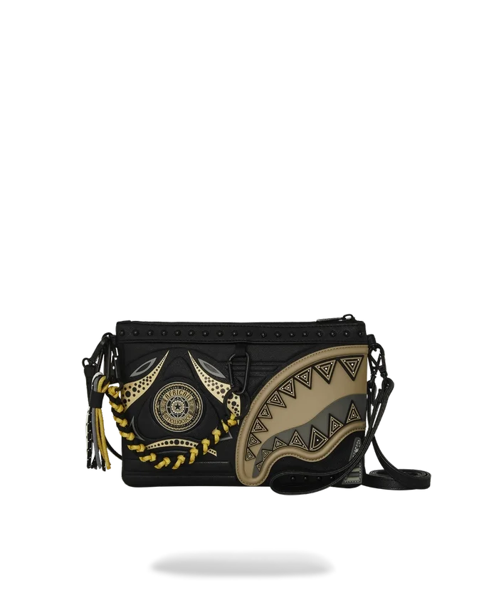 A.I. AFRICAN INTELLIGENCE SHARKS OF THE GOLD OCEAN CROSSOVER CLUTCH – SANDFLOWER-KOLLABORATION