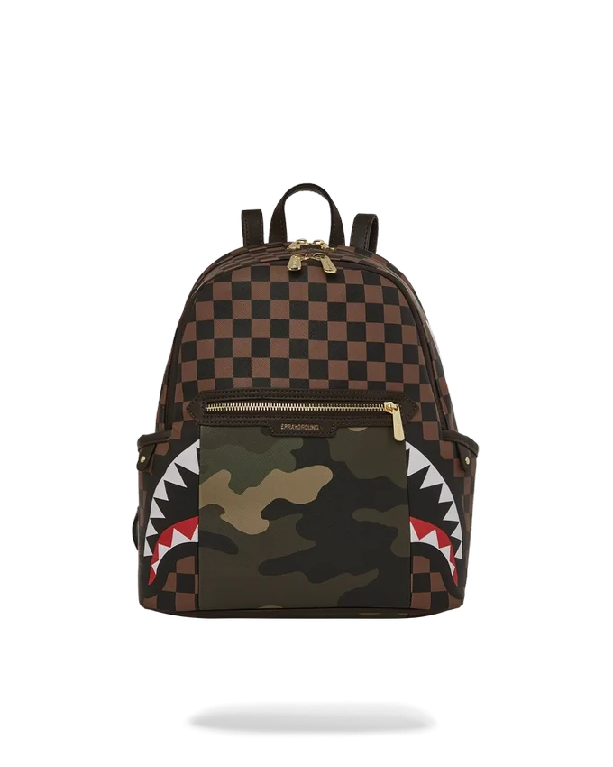 AUSSENSEITE: GOLDENE REISSVERSCHLUSSTASCHE – SHARKS IN PARIS SAVAGE RUCKSACK