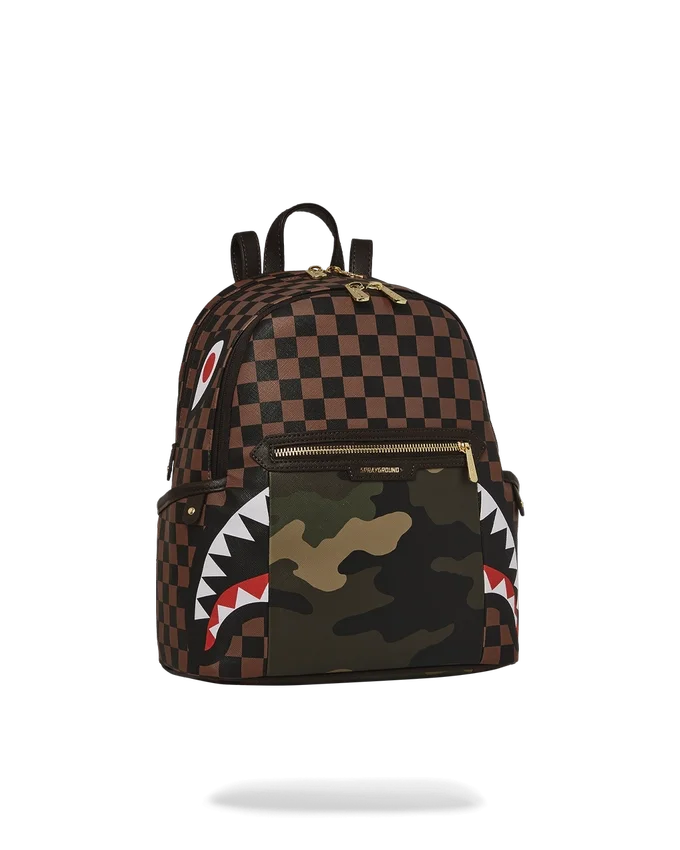 AUSSENSEITE: GOLDENE REISSVERSCHLUSSTASCHE – SHARKS IN PARIS SAVAGE RUCKSACK