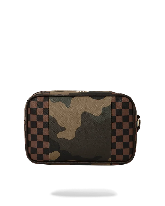 AUSSENTASCHE MIT GOLDENEM REISSVERSCHLUSS „Sharks in Paris“ Kulturbeutel-Bricside-Tasche