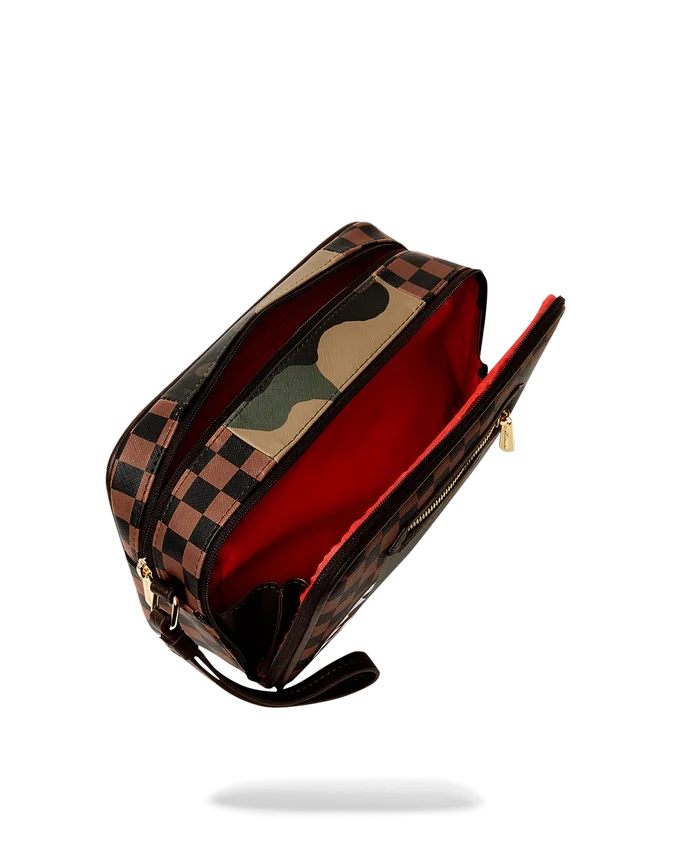 AUSSENTASCHE MIT GOLDENEM REISSVERSCHLUSS „Sharks in Paris“ Kulturbeutel-Bricside-Tasche