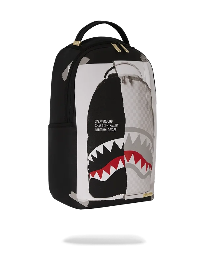 BAG ON BAG OPTICAL ILLUSION SHARKS IN PARIS RUCKSACK