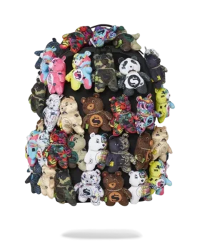 BEAR-SET: ECHTE PLÜSCHBÄREN, RUNWAY-STYLE-RUCKSÄcke – SUPER EXKLUSIV