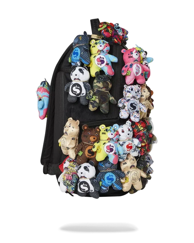 BEAR-SET: ECHTE PLÜSCHBÄREN, RUNWAY-STYLE-RUCKSÄcke – SUPER EXKLUSIV