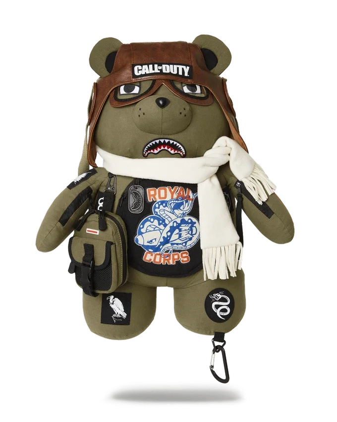 CALL OF DUTY AVIATOR FEARLESS MONEYBEAR TEDDYBEAR-Rucksäcke