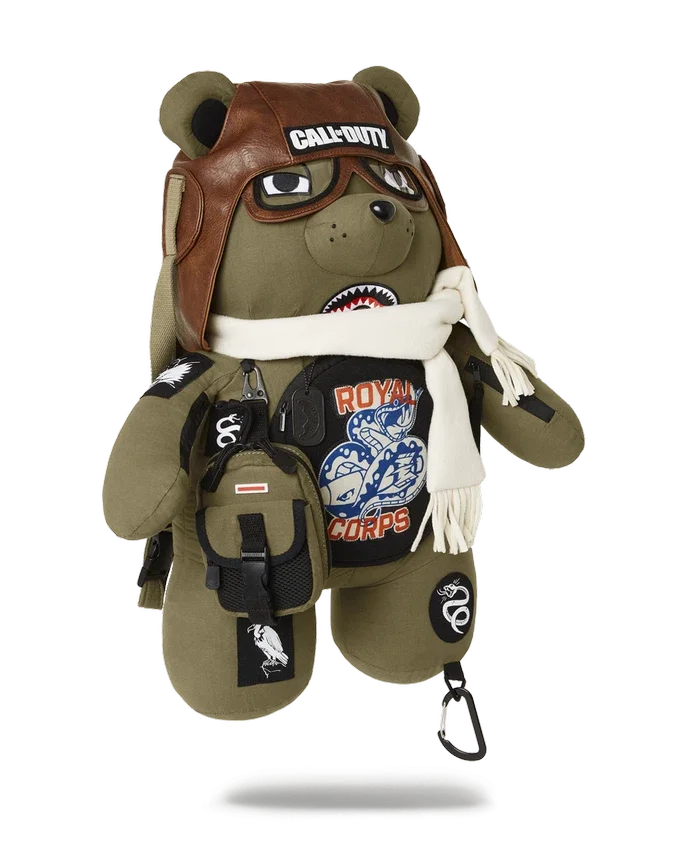 CALL OF DUTY AVIATOR FEARLESS MONEYBEAR TEDDYBEAR-Rucksäcke