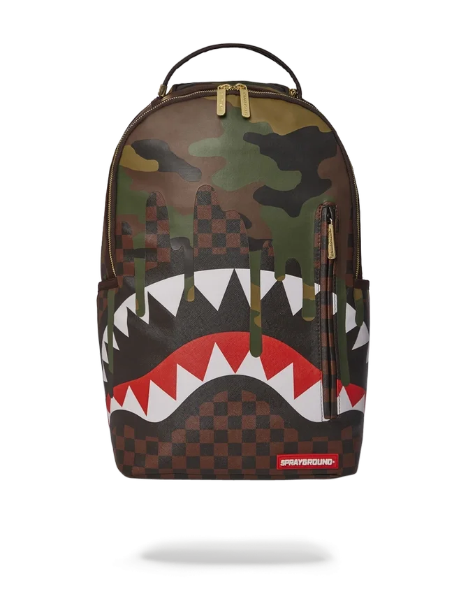 CAMO DRIP SHARKS IN PARIS RUCKSACK (DLXV)