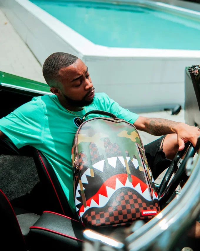 CAMO DRIP SHARKS IN PARIS RUCKSACK (DLXV)