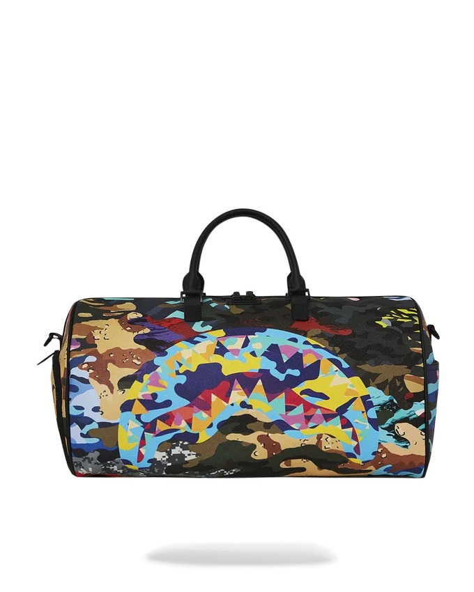 Camo-Seesäcke-Tasche mit schrägen Schnitten