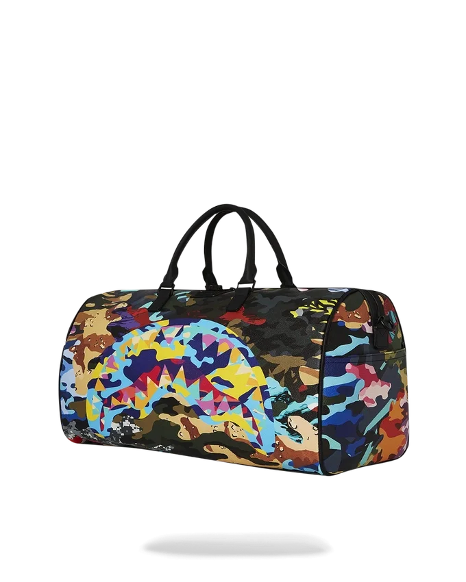 Camo-Seesäcke-Tasche mit schrägen Schnitten