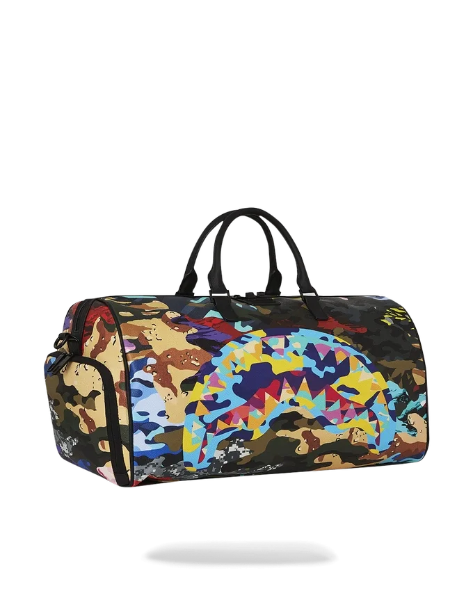 Camo-Seesäcke-Tasche mit schrägen Schnitten