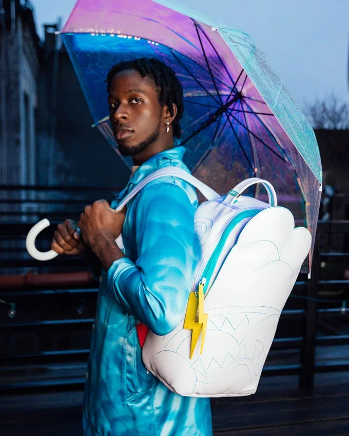 CLOUDY WITH A CHANCE OF SHARK RUCKSACK (DLXV)