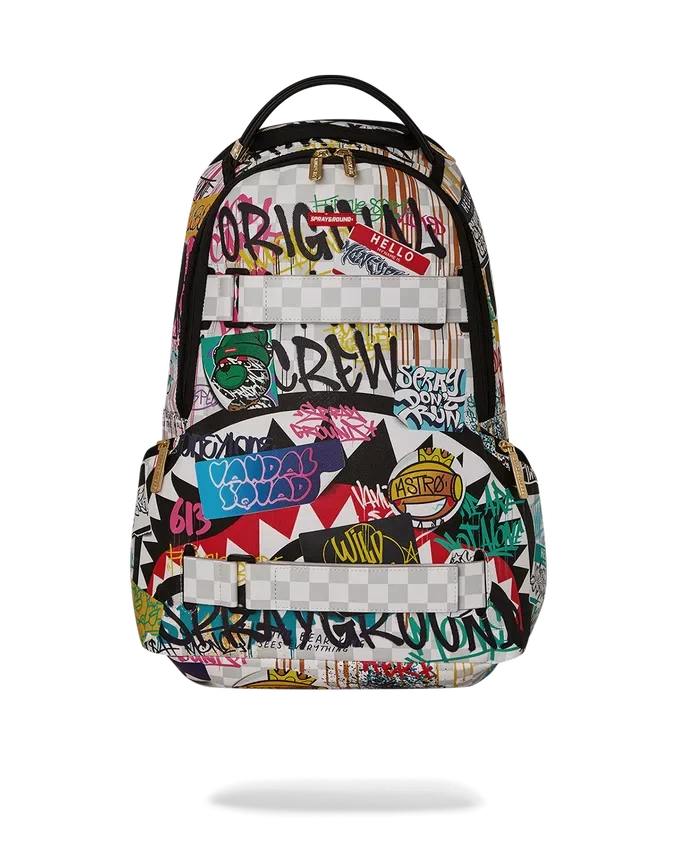 CREATE ANOTHER DAY SKATEBOARD-STRAP RUCKSACK