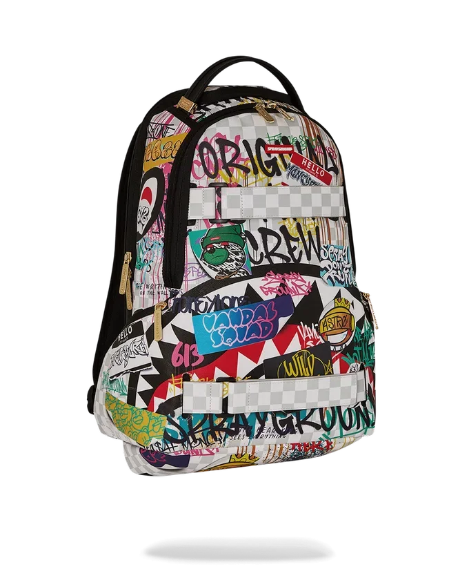 CREATE ANOTHER DAY SKATEBOARD-STRAP RUCKSACK