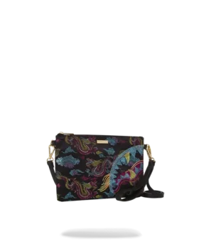 CROSSOVER-CLUTCH MIT GESTICKTEN DRACHEN
