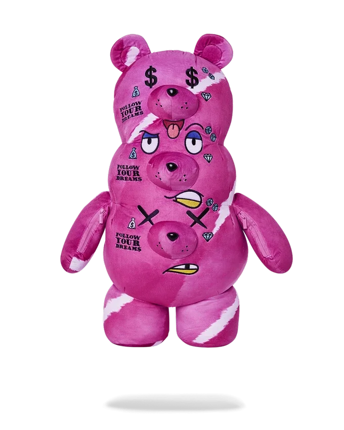DER 3-KÖPFIGE PLÜSCH-TEDDYBÄR-RUCKSACK
