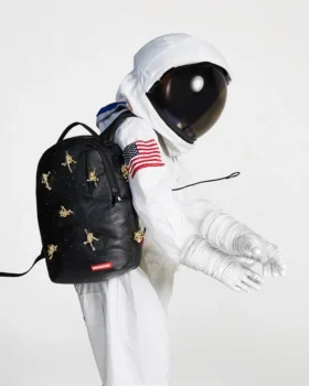 DER „LOST IN SPACE“-Rucksäcke (10 3D-ASTRONAUTEN AUS GOLDMETALL)