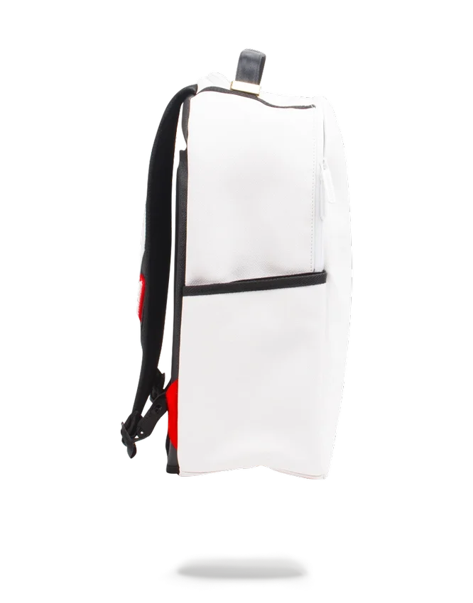 DER SPRAYGROUND DIY-RUCKSACK IN WEISS (VEGANES LEDER & INNENFUTTER AUS MONEY) & MARKER IM LIEFERUMFANG ENTHALTEN
