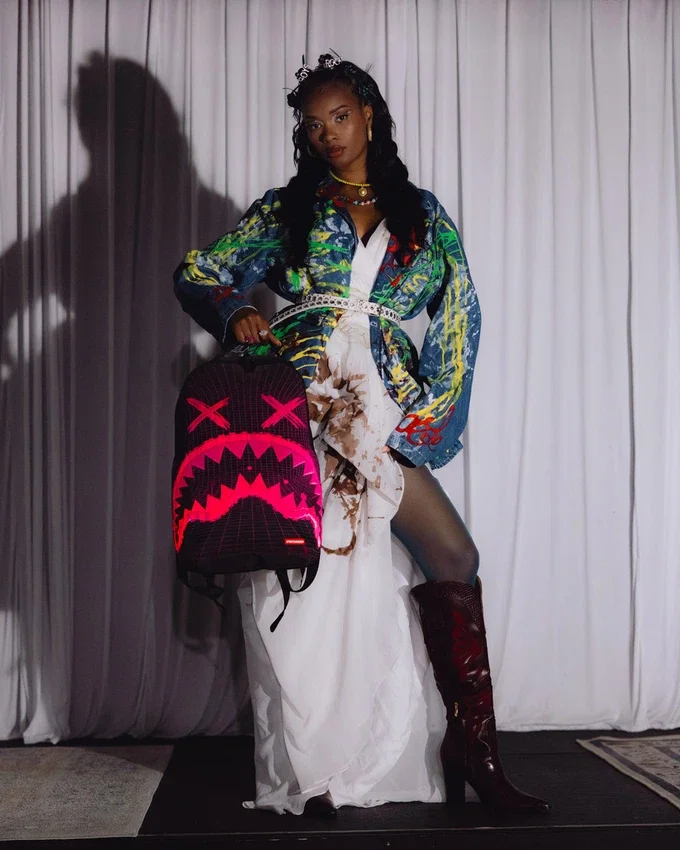 FIBER OPTICS PARTY SHARK RUCKSACK