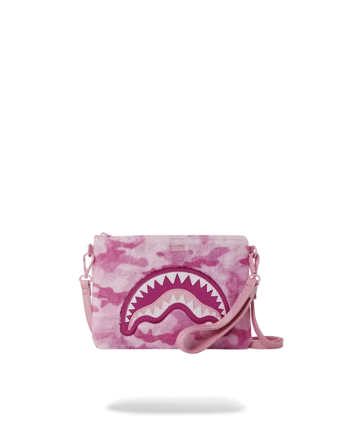 FURRROCIOUS IN PINK CROSSOVER-CLUTCH
