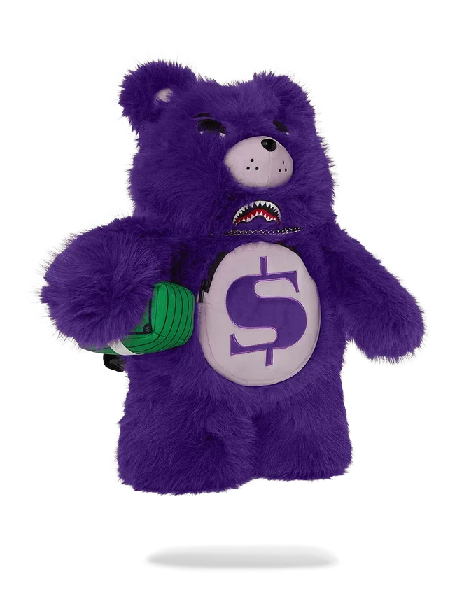 FURZILLA Shark (LILA) Moneybear-Rucksäcke