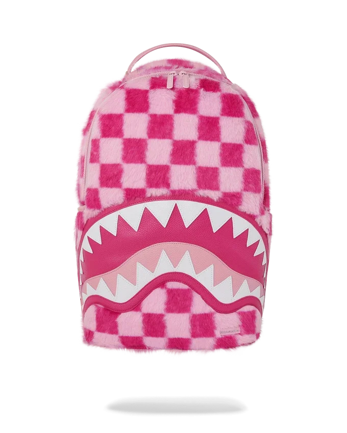 FURZILLA Shark (PINK CHECK) Rucksäcke
