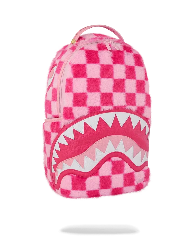 FURZILLA Shark (PINK CHECK) Rucksäcke