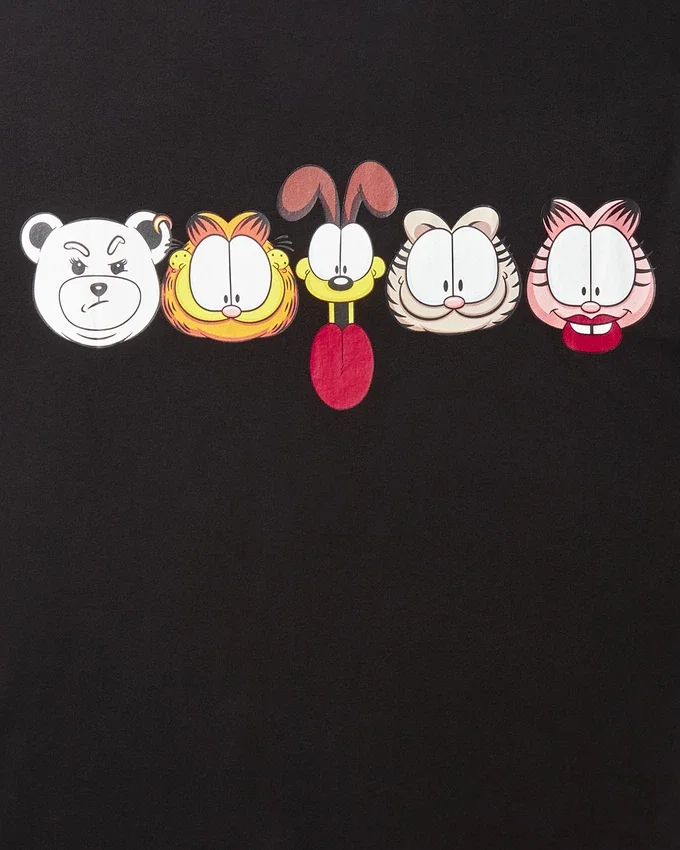 GARFIELD-GRAPHIC-T-SHIRT (SCHWARZ)