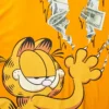 GARFIELD-T-SHIRT MIT „CAT STRATCH“-MOTIV (ORANGE)