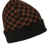 GOLD CHAIN CHECK BEANIE