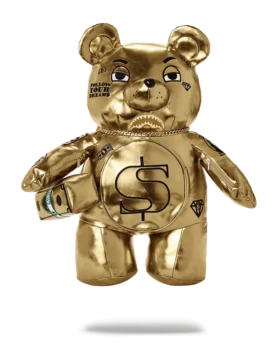 GOLD RUSH MONEYBEAR TEDDYBEAR RUCKSACK