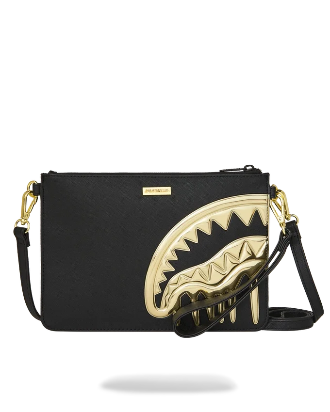 GOLDHEART SHARK DRIP CROSSOVER-CLUTCH