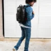 HEAVY METAL SHARK SCHWARZER RUCKSACK (DLXV)