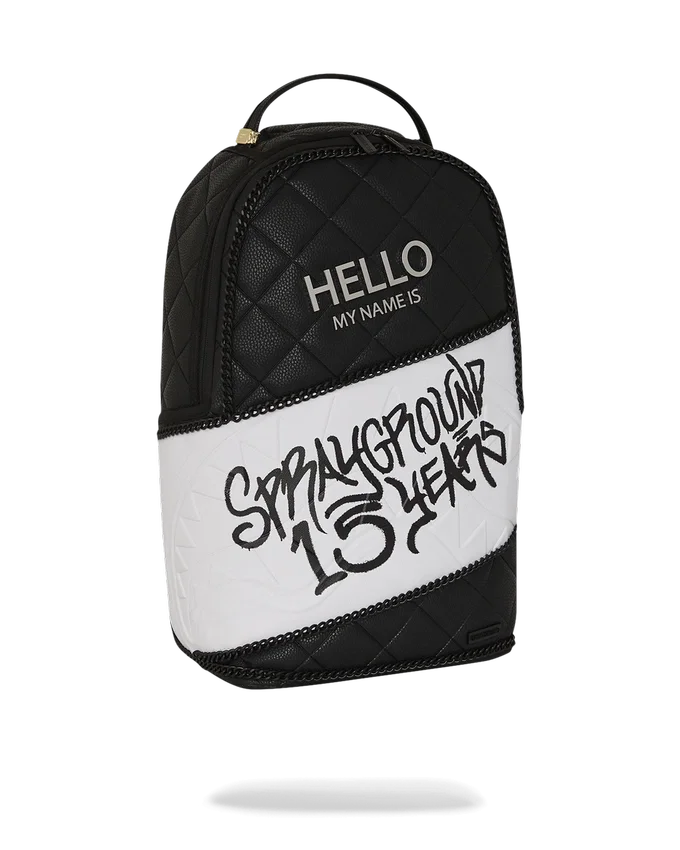 HELLO MY NAME IS 15 YEARS Gesteppter Rucksack (SUPER SELTEN)