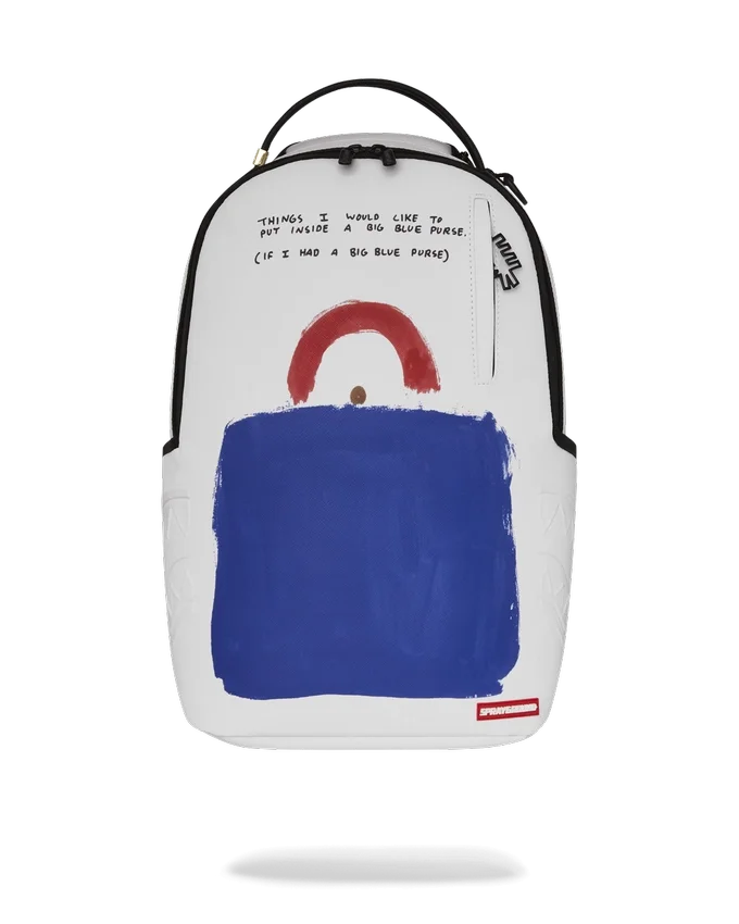 KEITH HARING BIG BLUE PURSE ART RUCKSACK