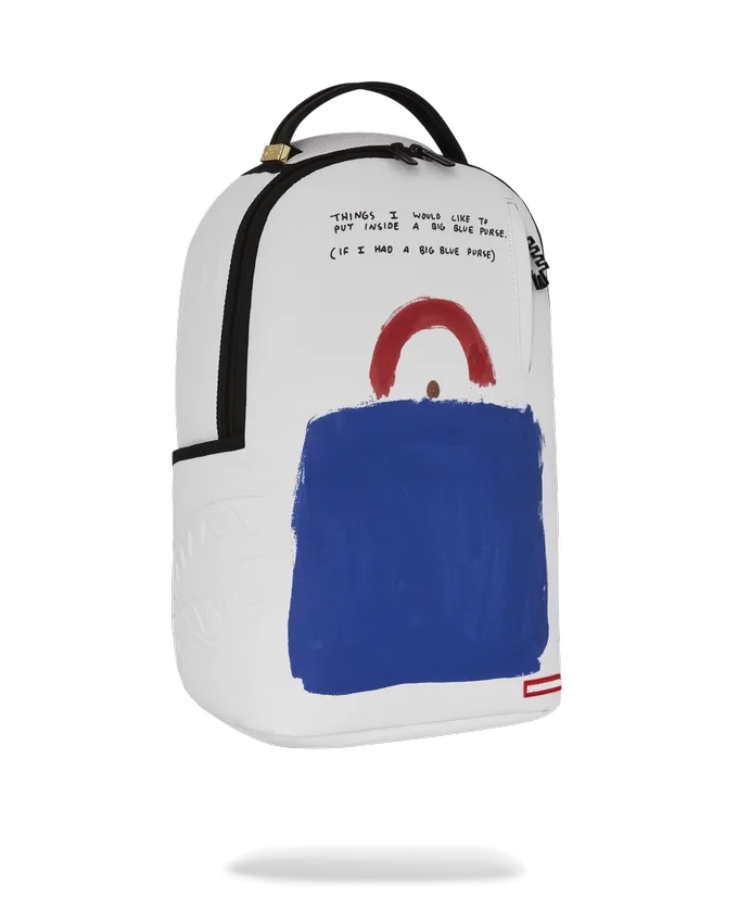 KEITH HARING BIG BLUE PURSE ART RUCKSACK