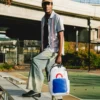 KEITH HARING BIG BLUE PURSE ART RUCKSACK
