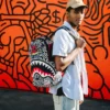 KEITH HARING SKATER SHARK DLXSR RUCKSACK