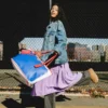 KEITH HARING THE BIG BLUE PURSE TRAGETASCHE
