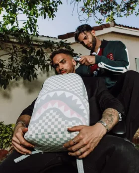 KNIT SHARKS IN PARIS IN CREME DLX RUCKSACK