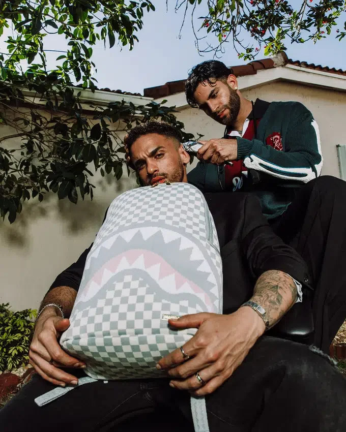 KNIT SHARKS IN PARIS IN CREME DLX RUCKSACK