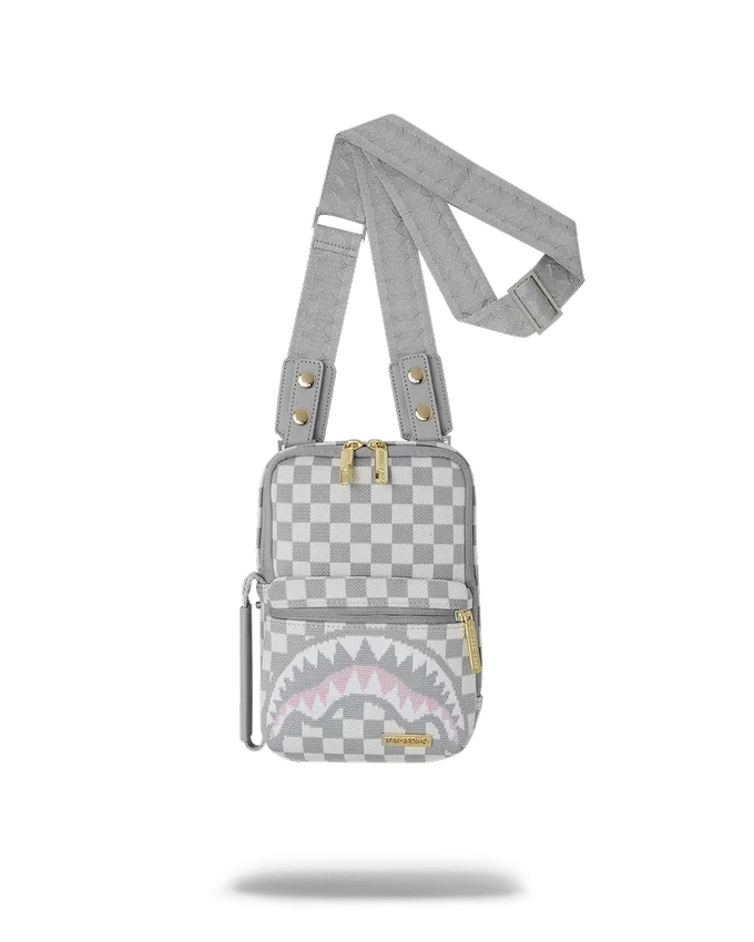 KNIT SHARKS IN PARIS IN CREME OG Sling-Taschen