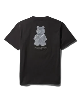 KURZÄRMLIGES GRAPHIC-T-SHIRT „MONEY BEAR“ (SCHWARZ)
