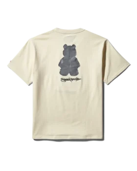 KURZÄRMLIGES T-SHIRT MIT „MONEY BEAR“-MOTIV (APRIKOSE)