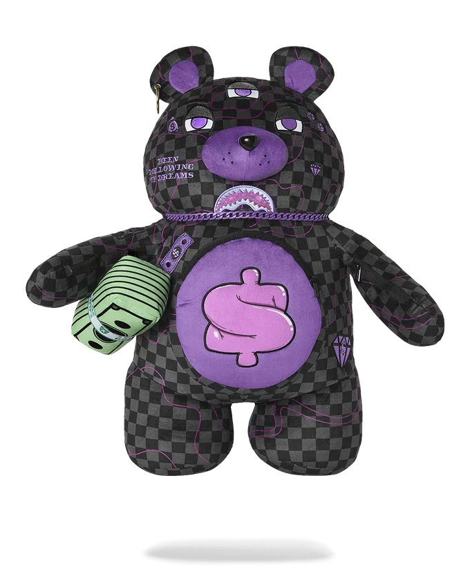 LILA SLIME SHARK MONEYBEAR-RUCKSACK